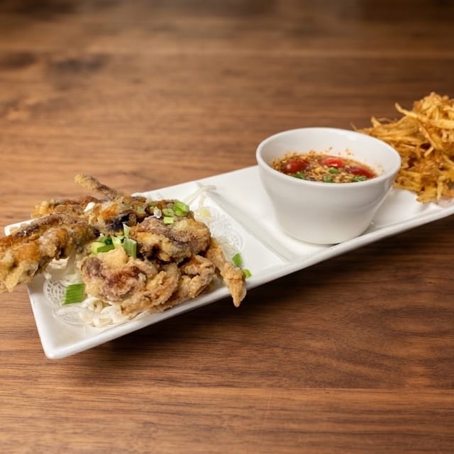 Soft-Shell Crab & Crispy Papaya Salad.