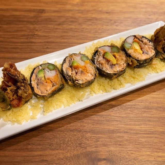 Salmon Tempura Roll.