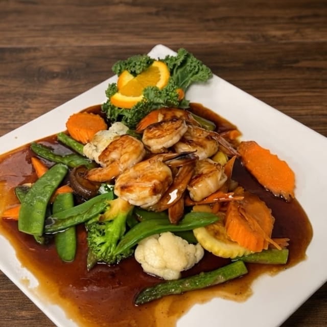 Shrimp Teriyaki.